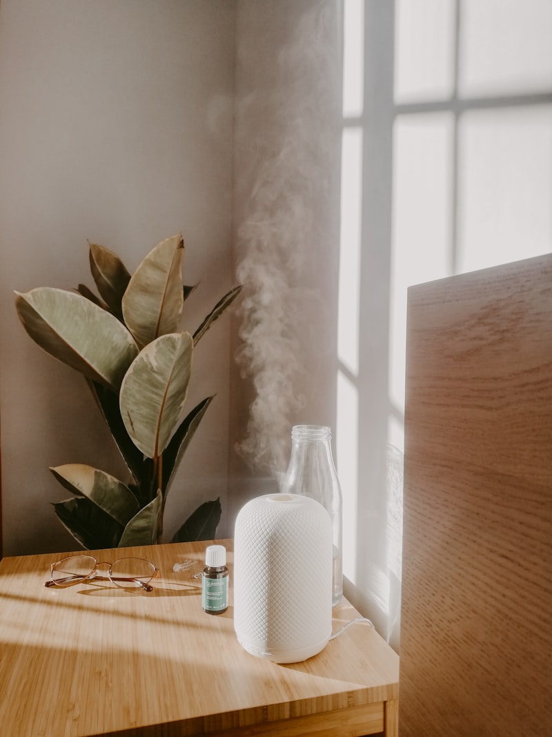 Diffusing essential oils for indoor plants